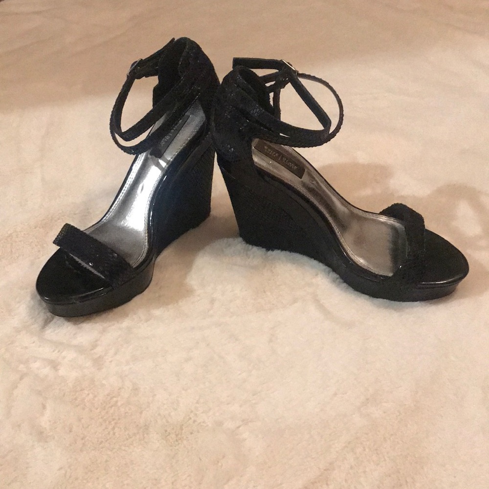 White House Black Market Wedge Shoes, Like New!